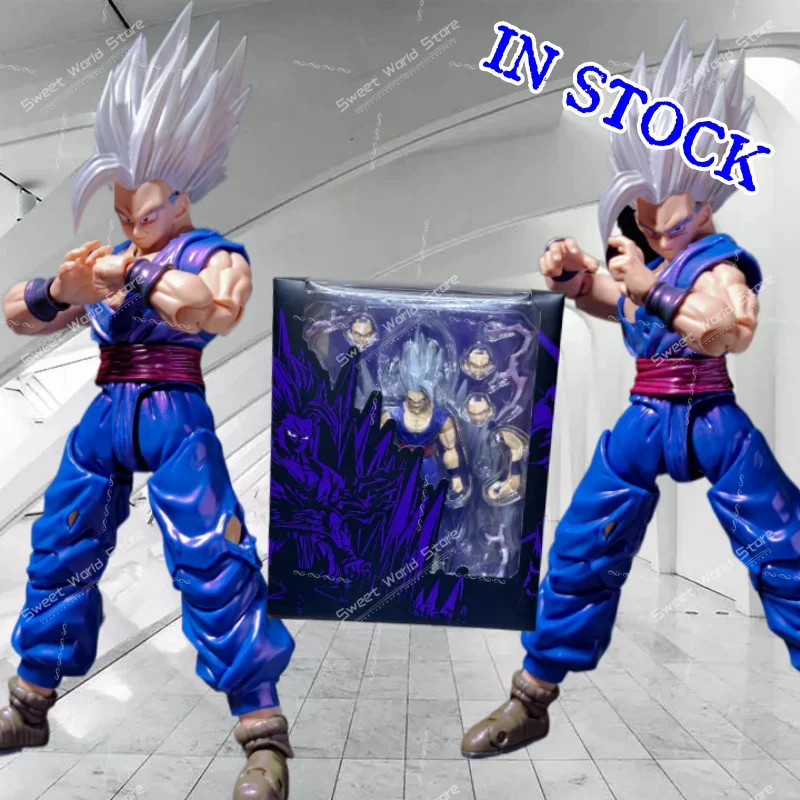 

IN STOCK SHF Beast Son Gohan Super Hero Movie Version SDCCJ Venue Limited Dragon Ball Model Figure for Gifts