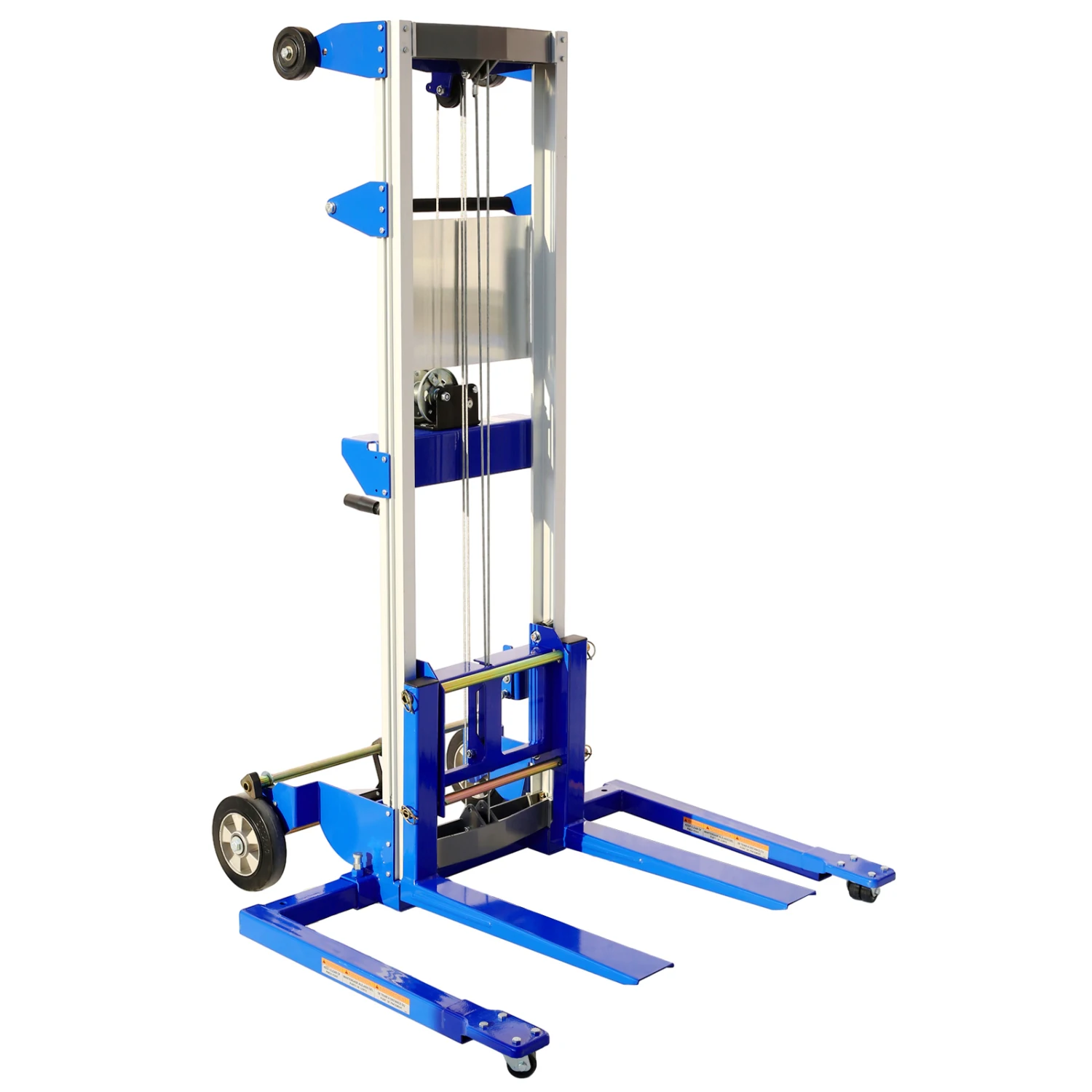 

Adjustable Straddle Hand Winch Lift Truck, 42.90" Length, 43.30" Width, 66.9" Height, 500 lbs Capacity