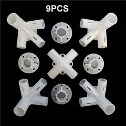 New Straight Elbow Cross Connectors Canopy Intubation Awning Tent Feet Replacement Joint Pipe 5-Way Crossed Furniture