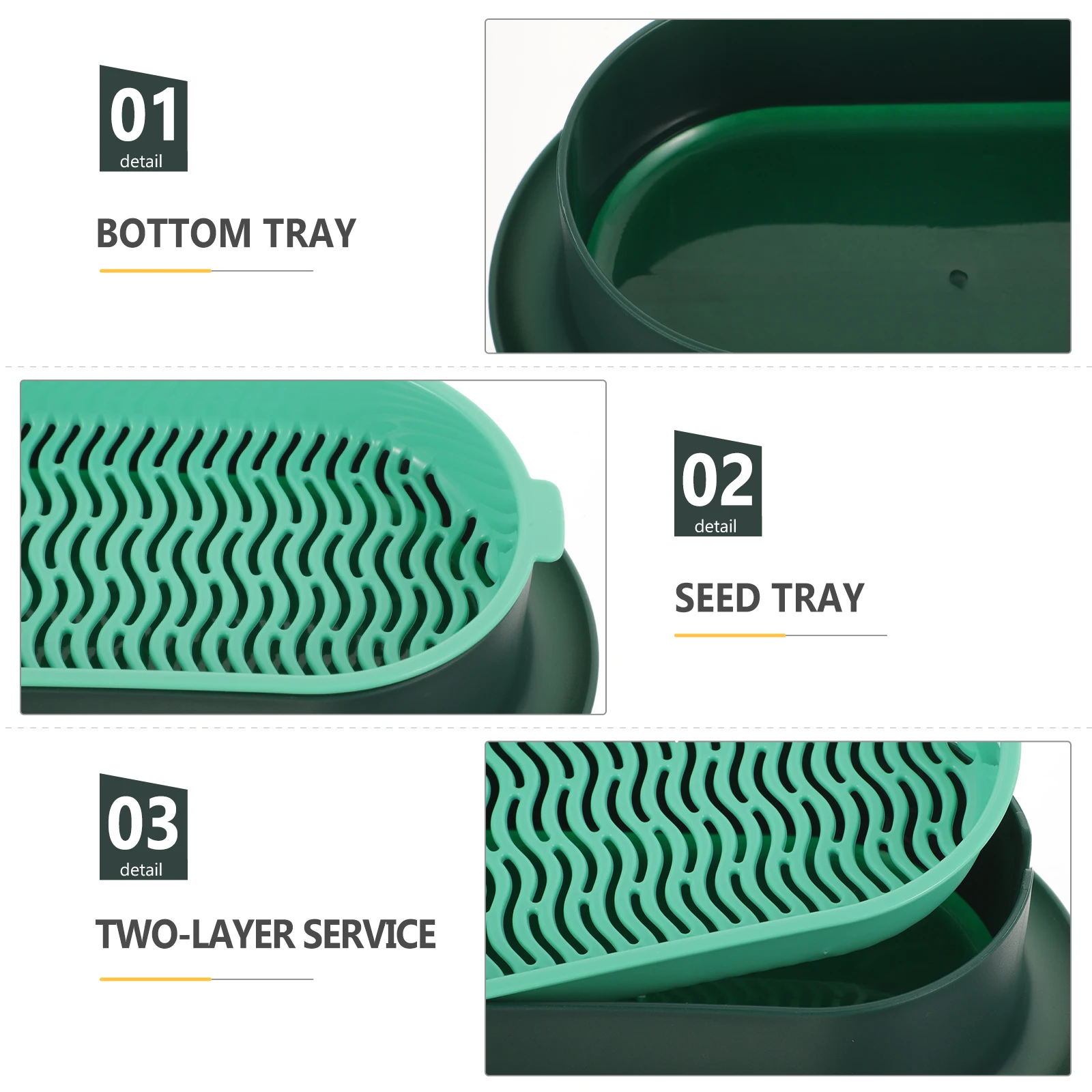 

Cat Grass Hydroponic Tray for Pet Cats Functional and Convenient Planting Box Small Size Non Messy Design Ideal for Home Office