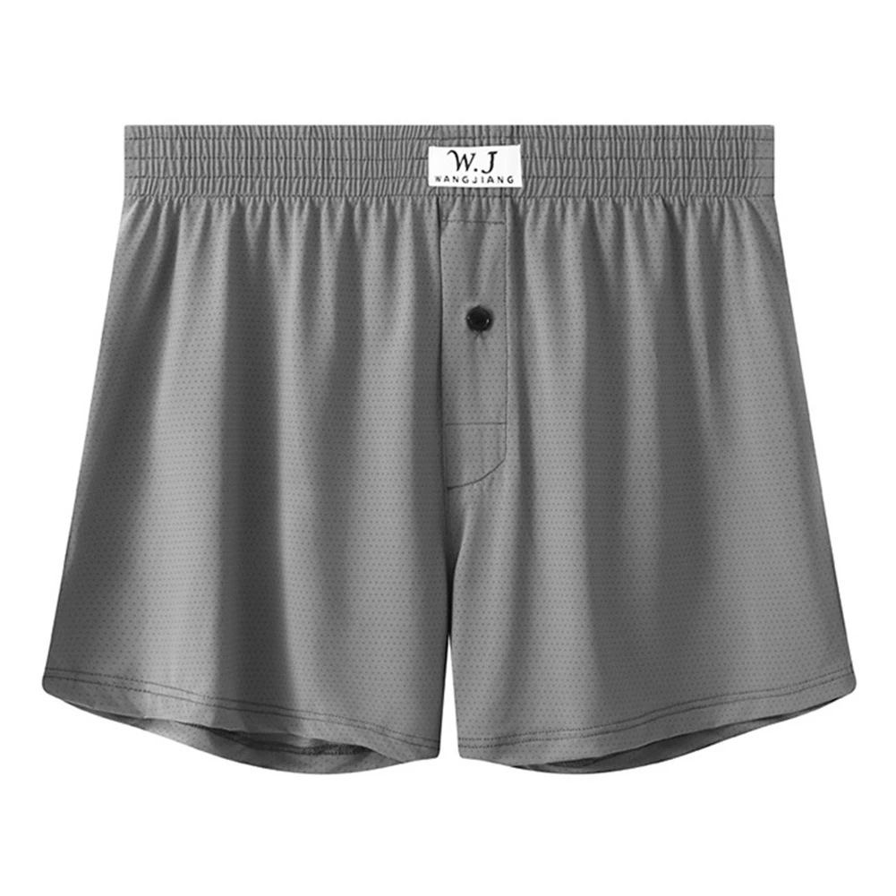 Heren Sexy Midden Taille Ondergoed Ijs Zijde Short Onderbroek Onderbroek Slipje Huidvriendelijke Zachte Boxershort Man