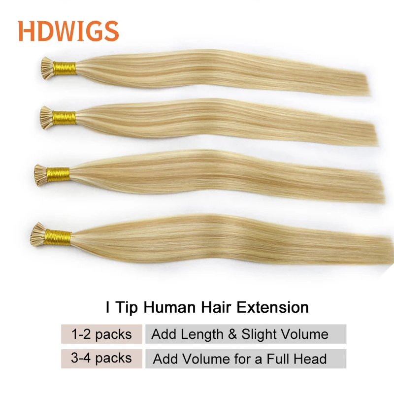 Rechte I Tip Remy Hair Extensions Hdwigs Fusion Haarverlenging 0.8 G/stk 1 G/stk 50 Stuks Keratine Capsule Natuurlijke Haar uitbreiding 613