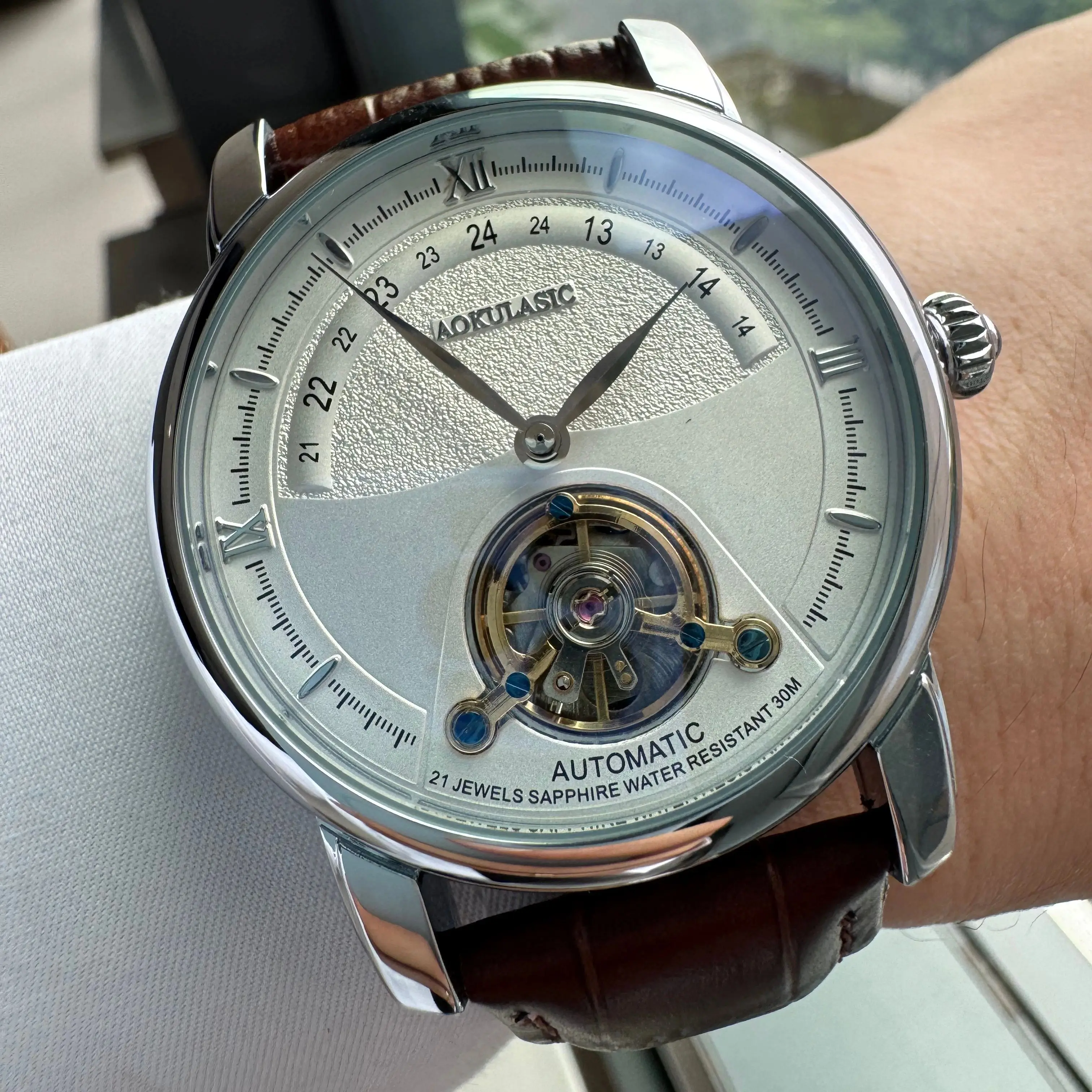 AOKULASIC Moda Mekanik Saat Er - Luxury Watch White incelemesi ve fiyatı