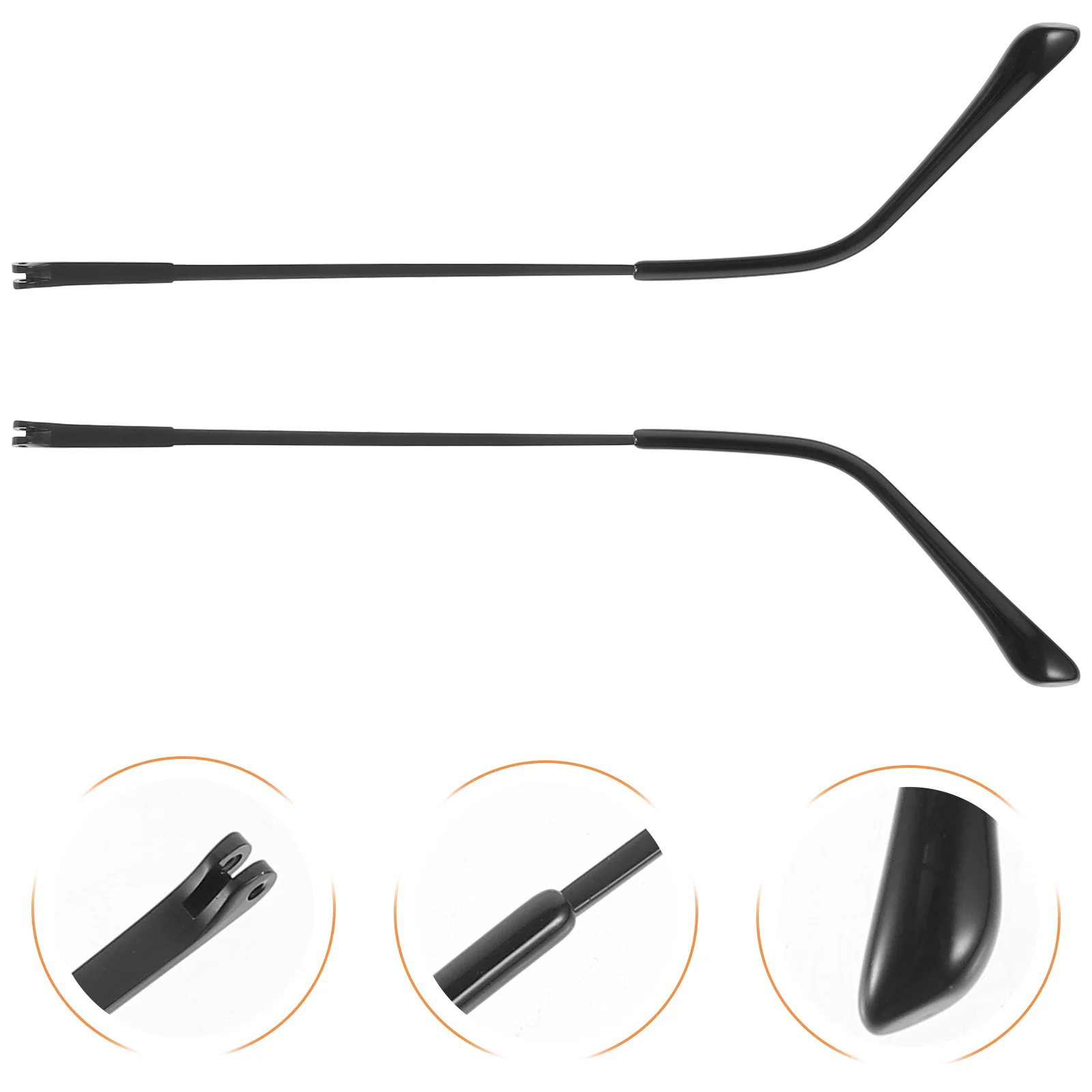 

Glasses Replacement Temples Eyeglasses Arms Metal Sunglasses Legs for Frame Parts Alloy Universal