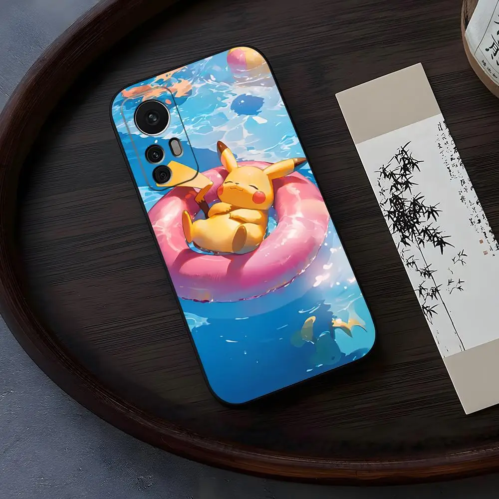 Pikachu Pool Phone Case for Xiaomi Redmi Note 13 14 10 12 Pro POCO X5 F4 F5 Pro 12 13 11T Lite Ultra Fundas Cover