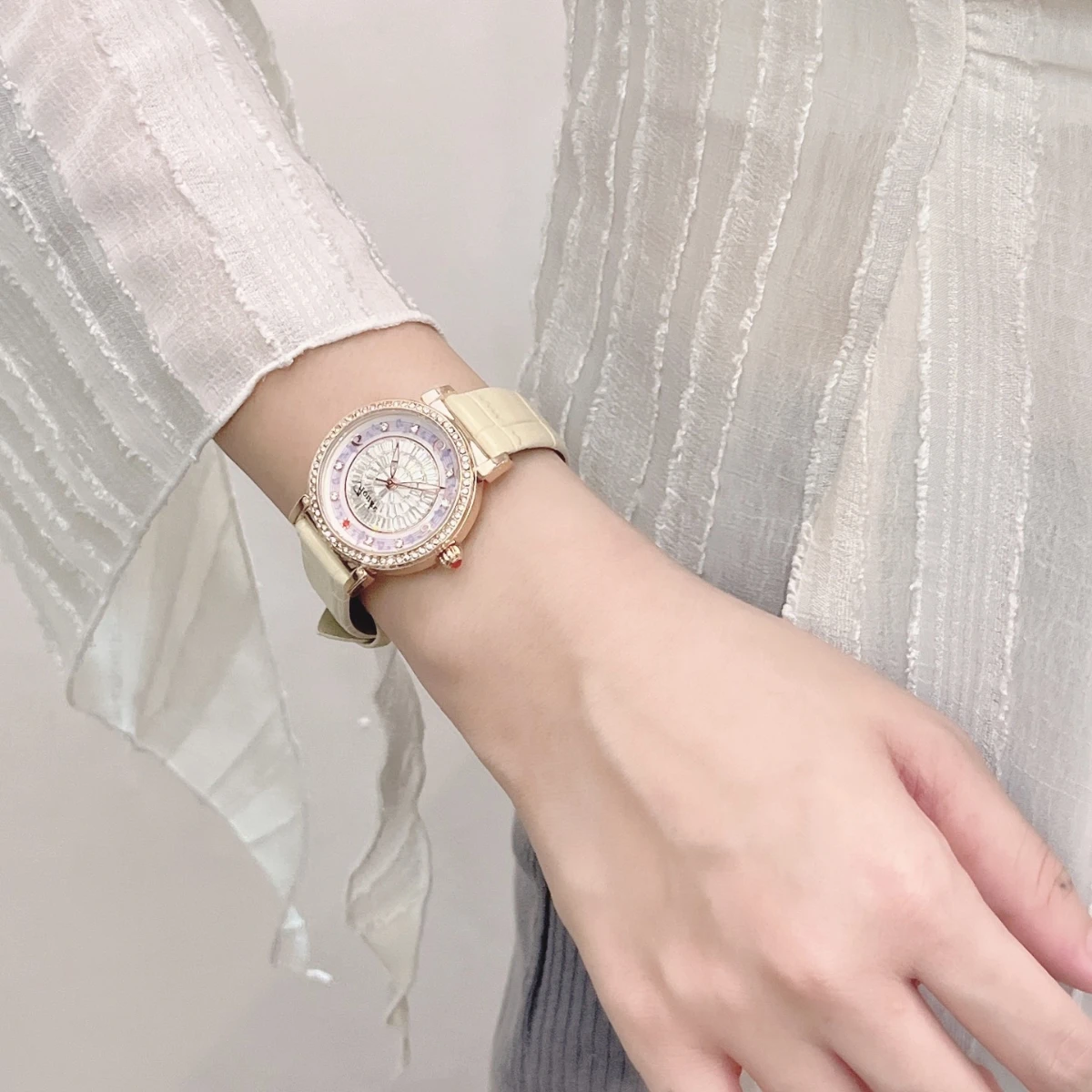 Music Symbol Design New Ladies Mechanical Watch Temperament Fashion Full Diamond Luxury Automatic Personality Elegant Watch Gift