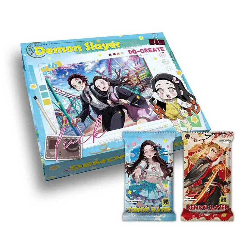 

Оптовые продажи Коллекционные карты Demon Slayer Dou Qu Wave4 Mid Summer Light Years Booster Box Подарочные игральные карты
