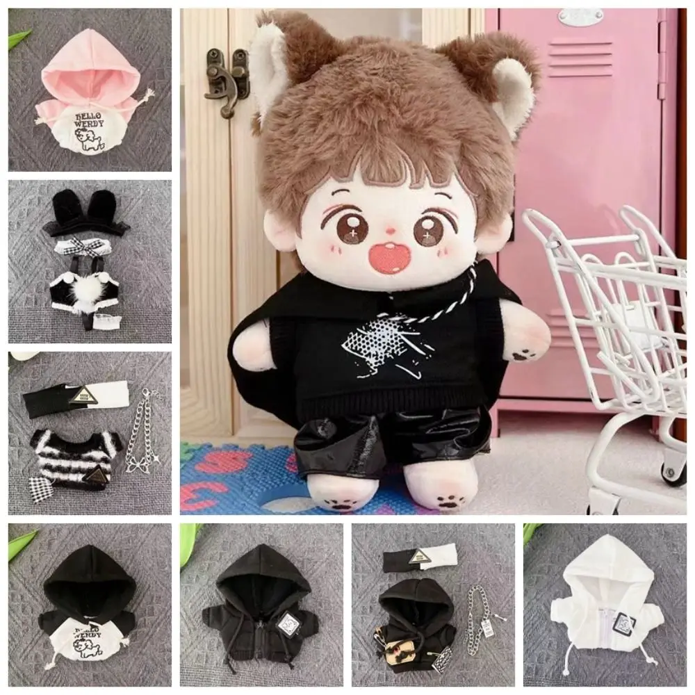 10/15cm Cute Doll Clothes Black White Blue Sweater Boy Suit DIY Clothing Accessories for Doll Clothes Kids Children Fans Gifts