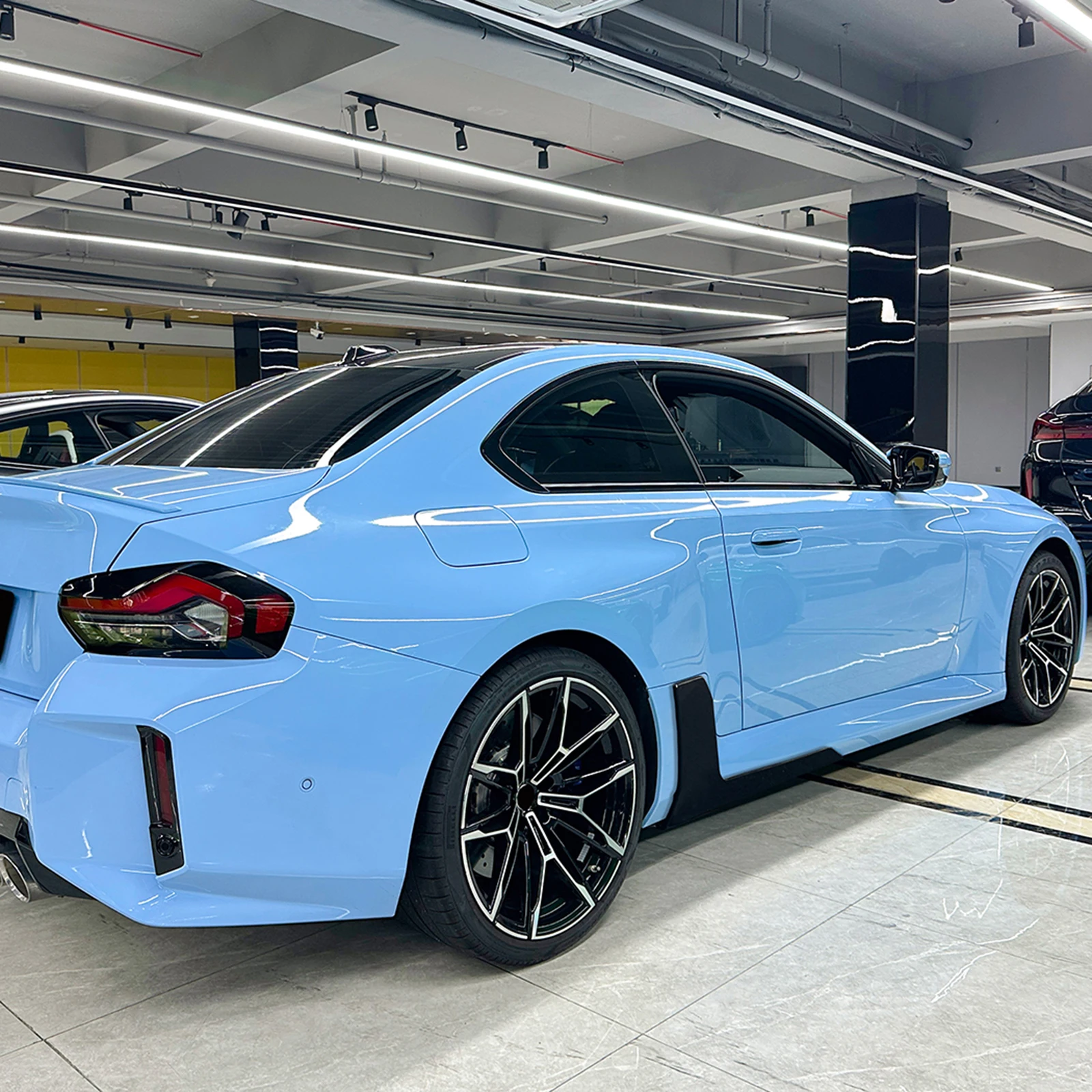 

2 шт. Накладки-спойлеры на задние пороги (расширители, сплиттеры, диффузоры) для BMW 2 серии M2 G87 2023-2026, защита от царапин