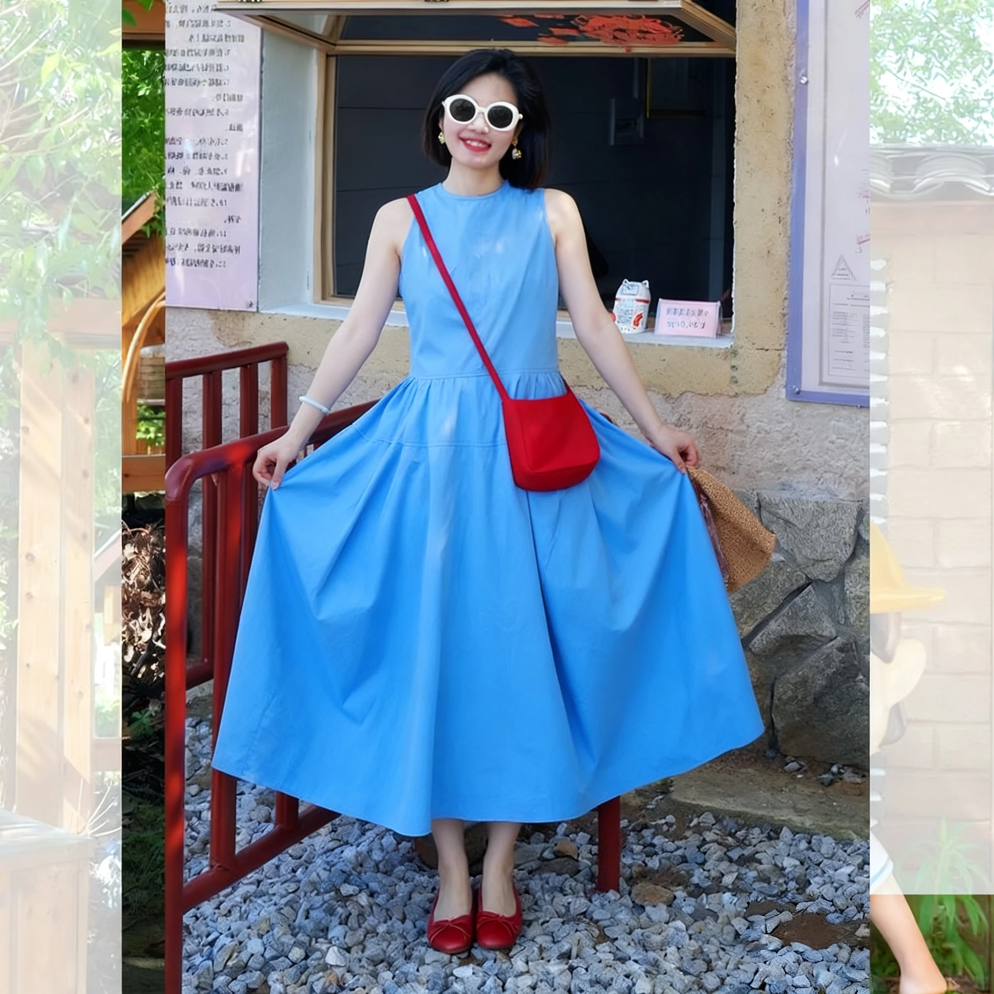 Vestidos sem mangas vestido feminino formatura verão linho leve o pescoço cinta de espaguete queimado ombre multi-cor em camadas picante