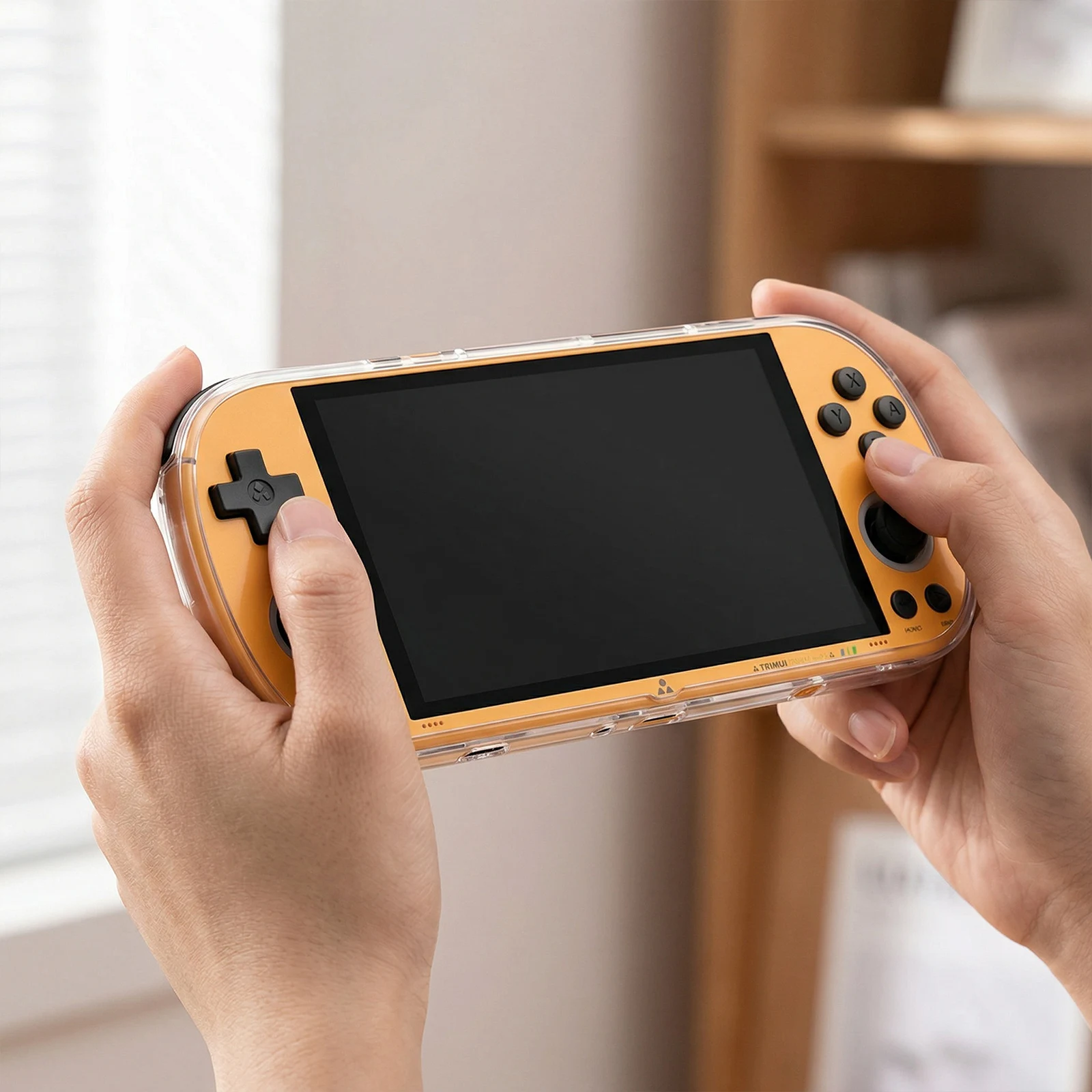 Clear Transparent Case TPU Soft Rubber Case Anti-Slip Anti-Drop Transparent Protective Cover for TRIMUI Smart Pro S Game Console