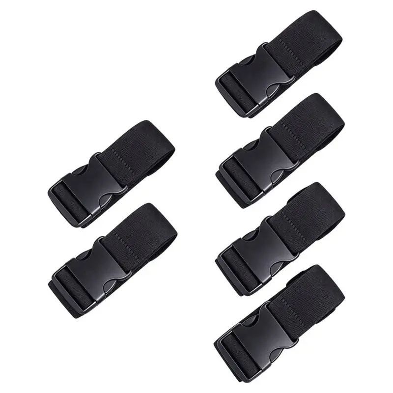 VOFUN-Luggage Straps For Suitcases Travel Essentials 6 Pack,Adjustable Length,Heavy Duty,Easy To Identify Keep Suitcase Secure