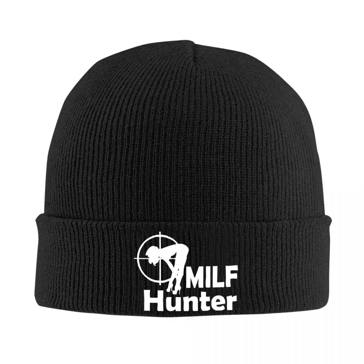 Milf Hunter Knit Hat Beanie Winter Hats Warm Fashion Cap for Men Women Gifts