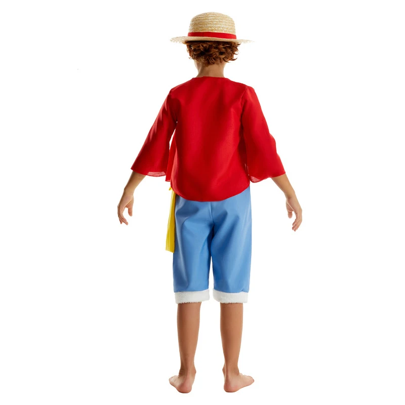 Disfraz de Anime Muscle Luffy para niños, Cosplay de Halloween, verde, Roronoa Zoro