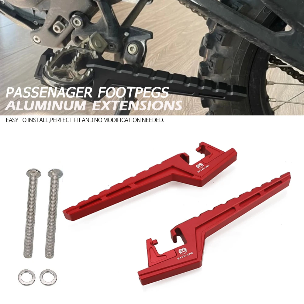 

For Honda CRF450RL 2021 2022 -2026 Passenger Foot Peg Extensions Extended Footpegs Motocross Bike Dirt Bike Off-Road Accessories