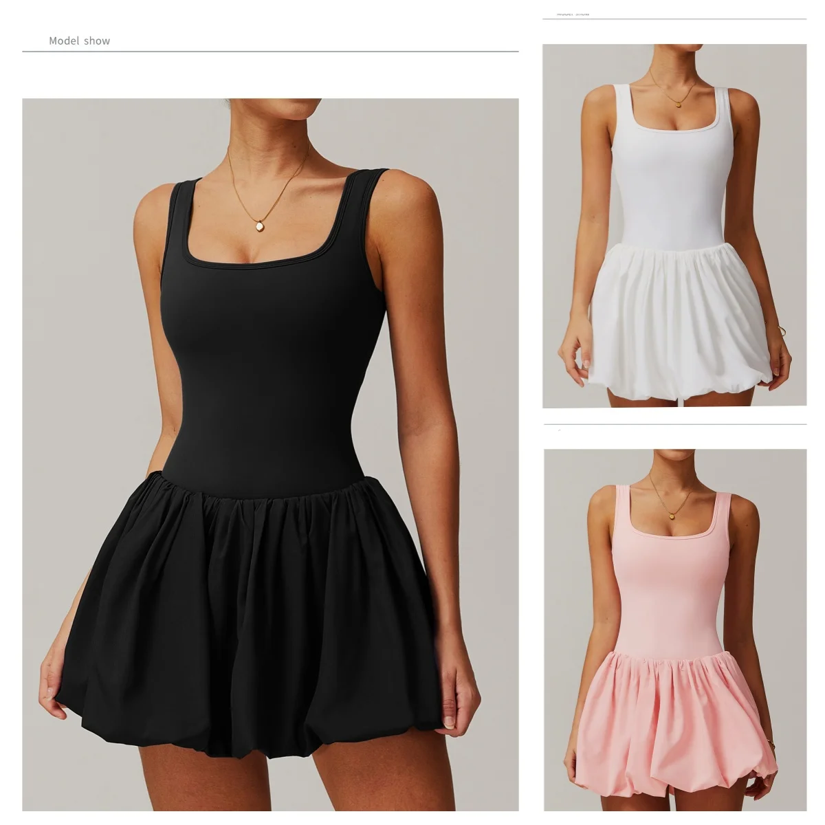 

2025 Women's Gym Jumpsuit Yoga Fitness Suit Shorts Sets Sexy Tennis Skirts Sports Tracksuit Sleeveless Short Skirts Female(S-XXL