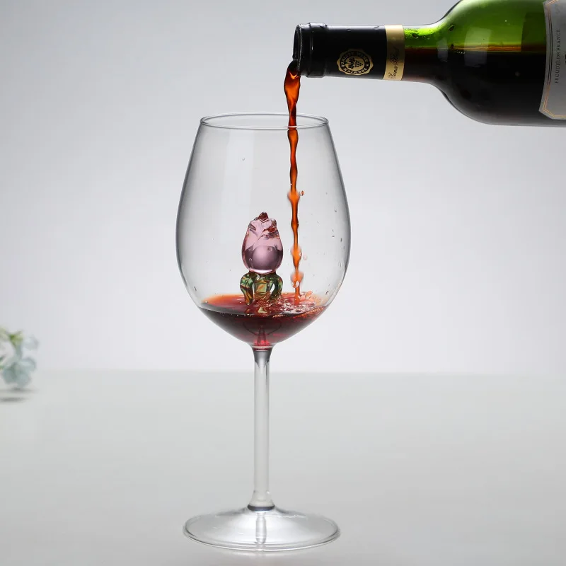 

Make glass goblet, rose red wine glass, champagne glass, crystal clear beauty fairy wine glass wine glasses cocktail glass