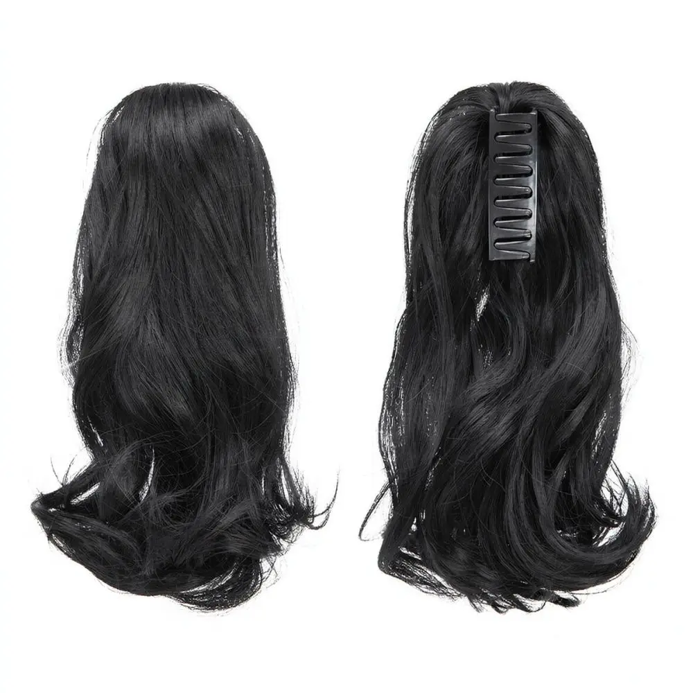 Heat Resistant Synthetic Claw Ponytail Extension Wavy Hairpiece Voluminous Curly Fake Hairpiece For Fashionable Women