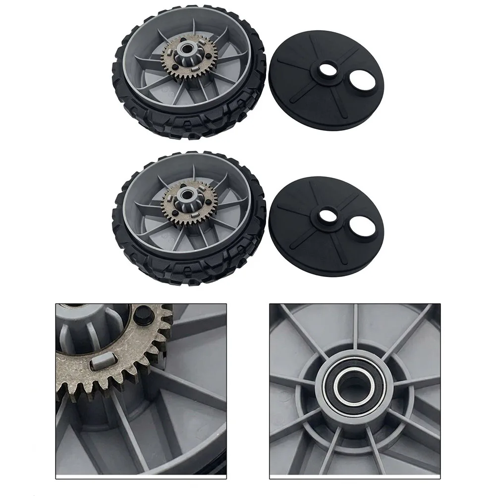 8 Inch Drive Wheels for Honda Lawn Mowers with Inner Dust Covers Compatible with HU775AWD HU675AWD 96795910100