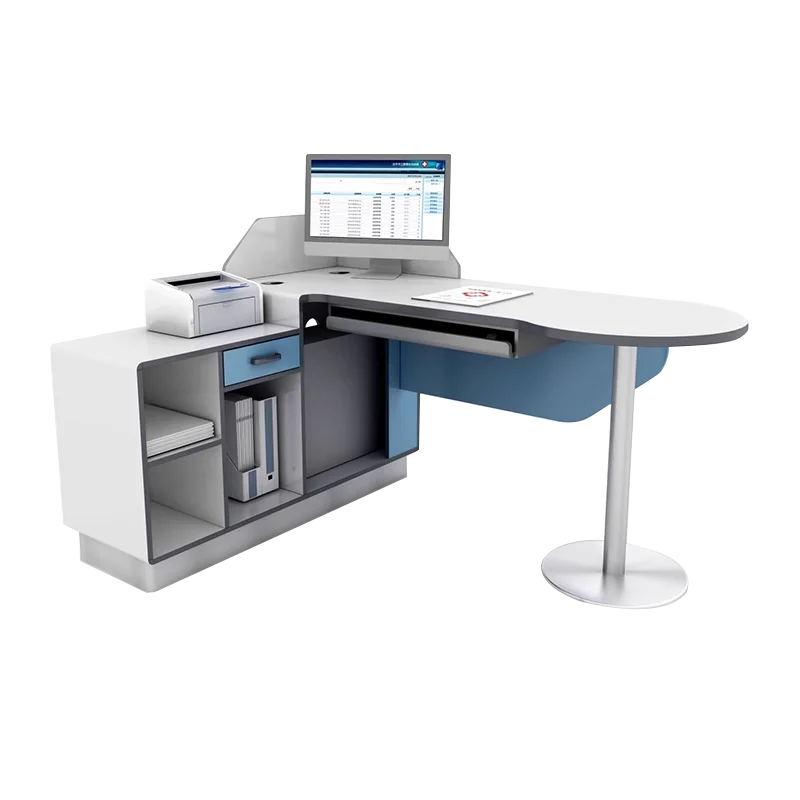 

Hospital Clinic Furniture Desk Receiving Doctor Office Desk and Chair