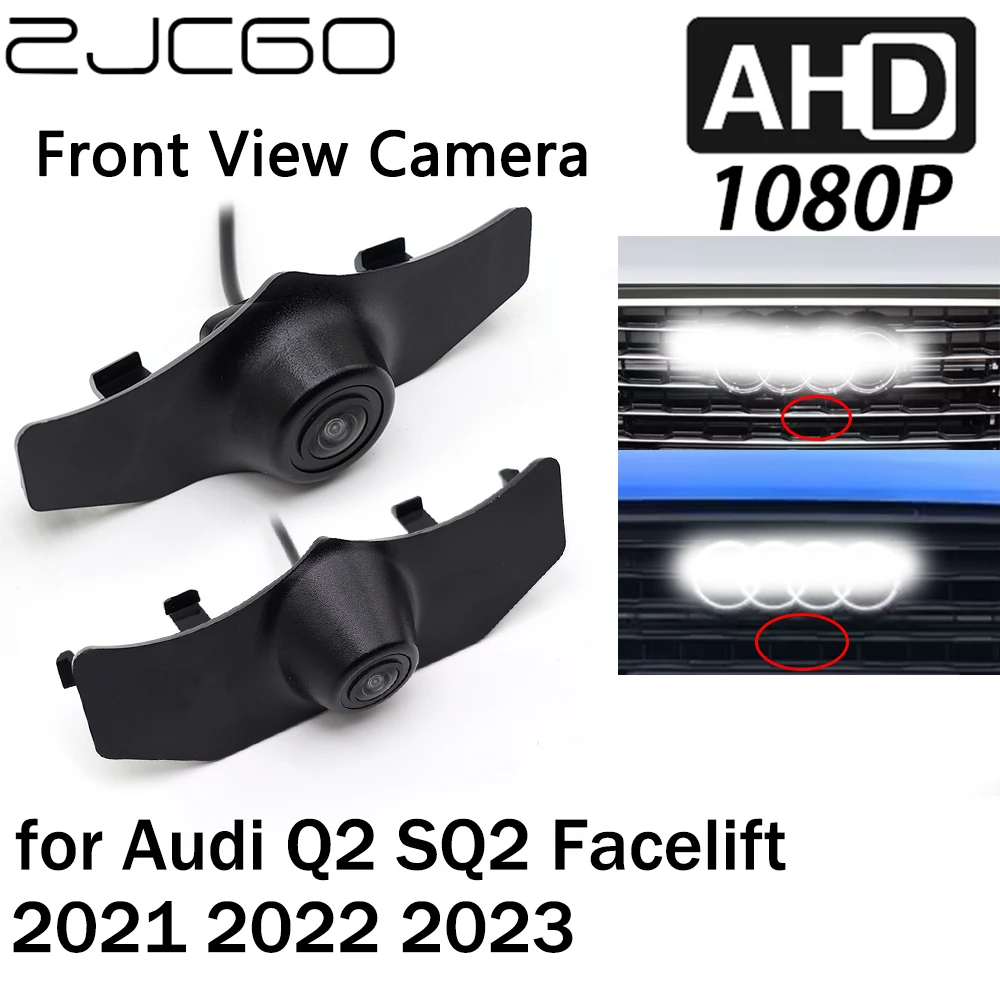 

ZJCGO Car Front View LOGO Parking Camera AHD 1080P Night Vision for Audi Q2 SQ2 Facelift 2021 2022 2023