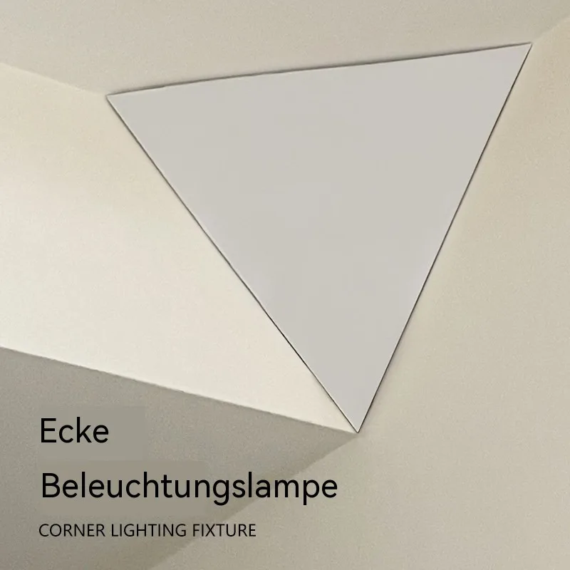 Corner Triangle LED Wall Light Living Bedroom Smart Plug-in Seamless Flat Panel Home Decor Ceiling Lamp Lighting Fixture