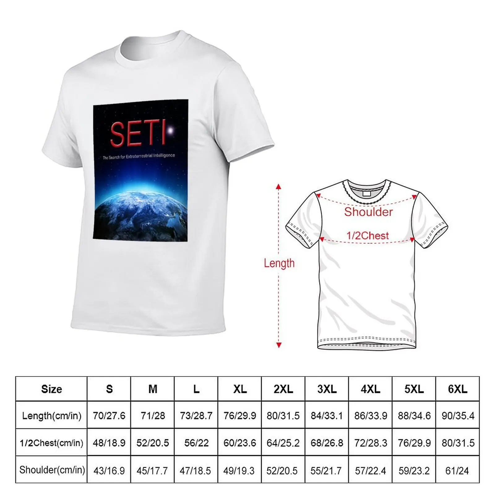 SETI تي شيرت أنيمي تي شيرت للرجل تي شيرت مصمم تي شيرت