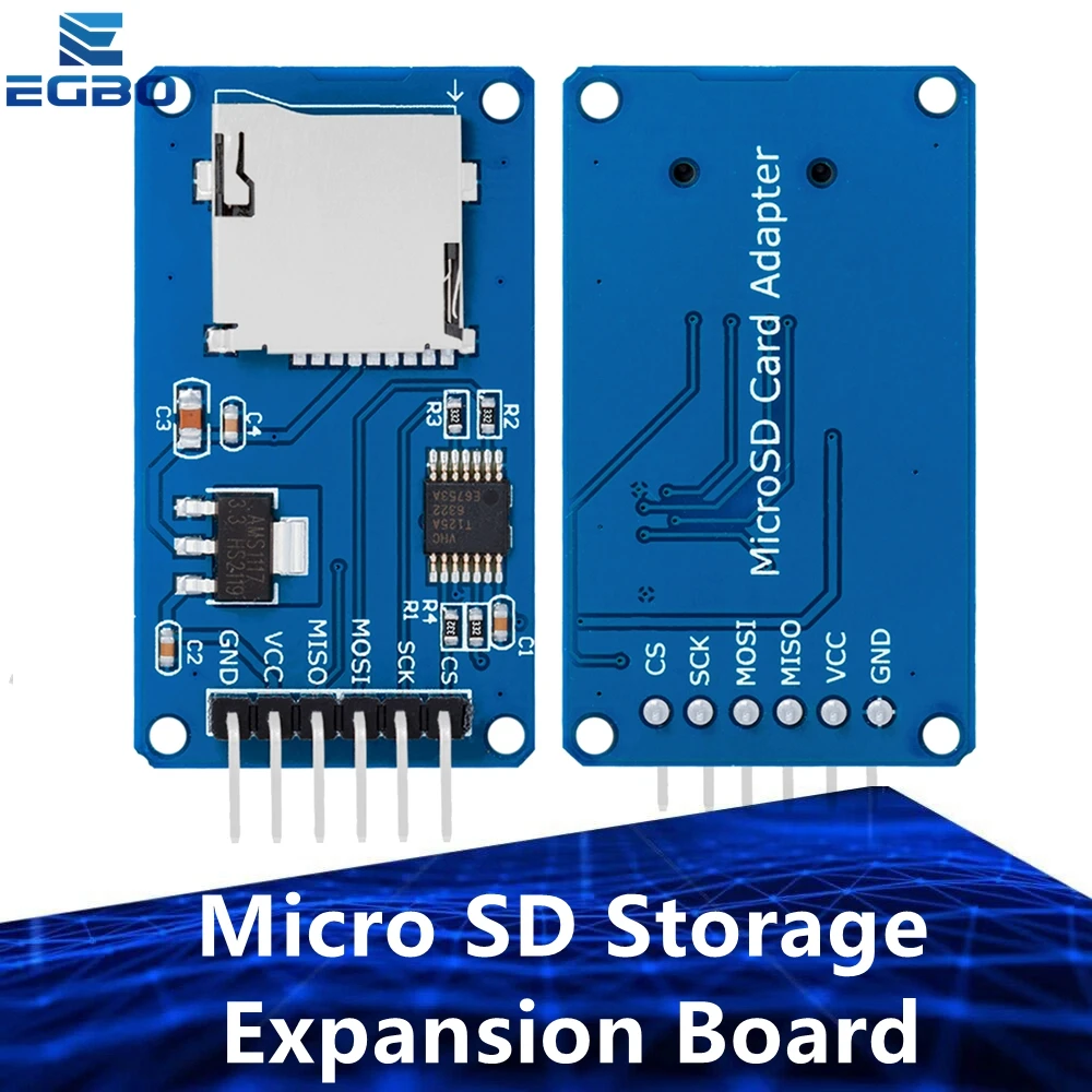 1pcs/5pcs For Micro SD card mini TF card reader module SPI interfaces with level converter chip for arduino