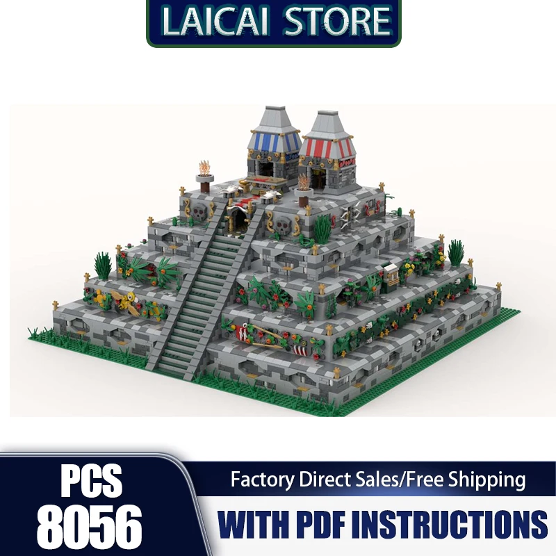 

Modular City Building Model Moc Building Bricks The Ancient Pyramid Technology Modular Block Christmas DIY Toy Holiday Gifts