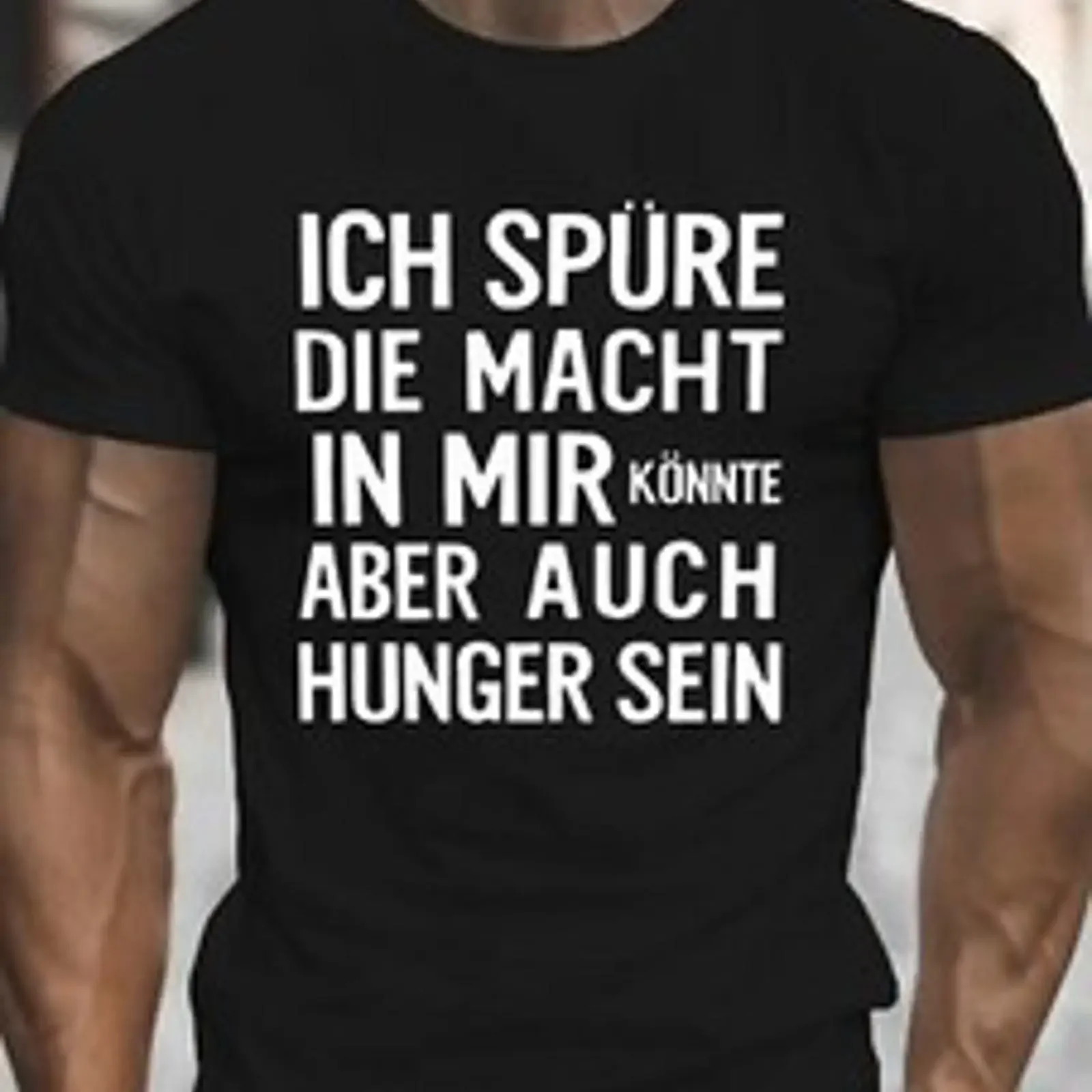 Fun T Shirt quot Ich spüre die Macht in mir Herren S 5XL Nerd Spruch Star vintage Washed Slightly Soft Stylish Versatile homme