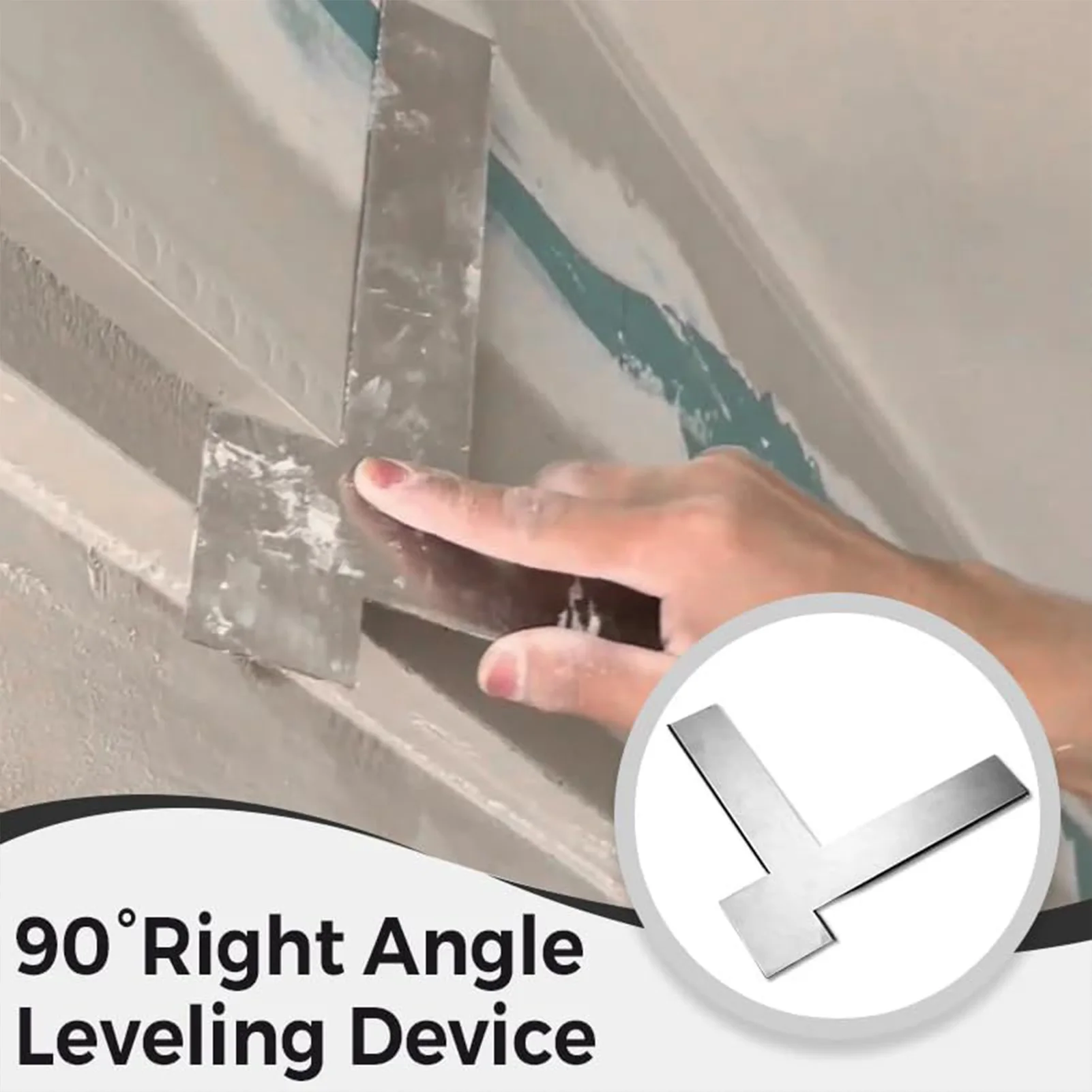 

Right Angle Leveling Device Stainless Steel Calibrated Right Angle Tool Stainless Steel Corner Level Scraper For Renovator Tool