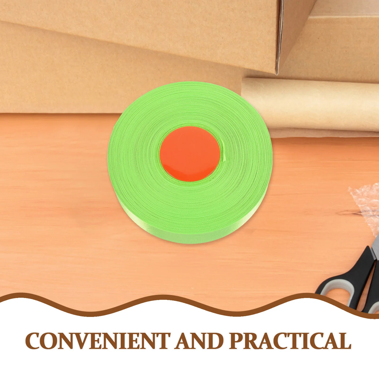 Fluorescent Marking Tape 1 Roll Bright Green Cuttable Flagging Tape for Workplace Safety Barrier Warning Demarcation Reusable