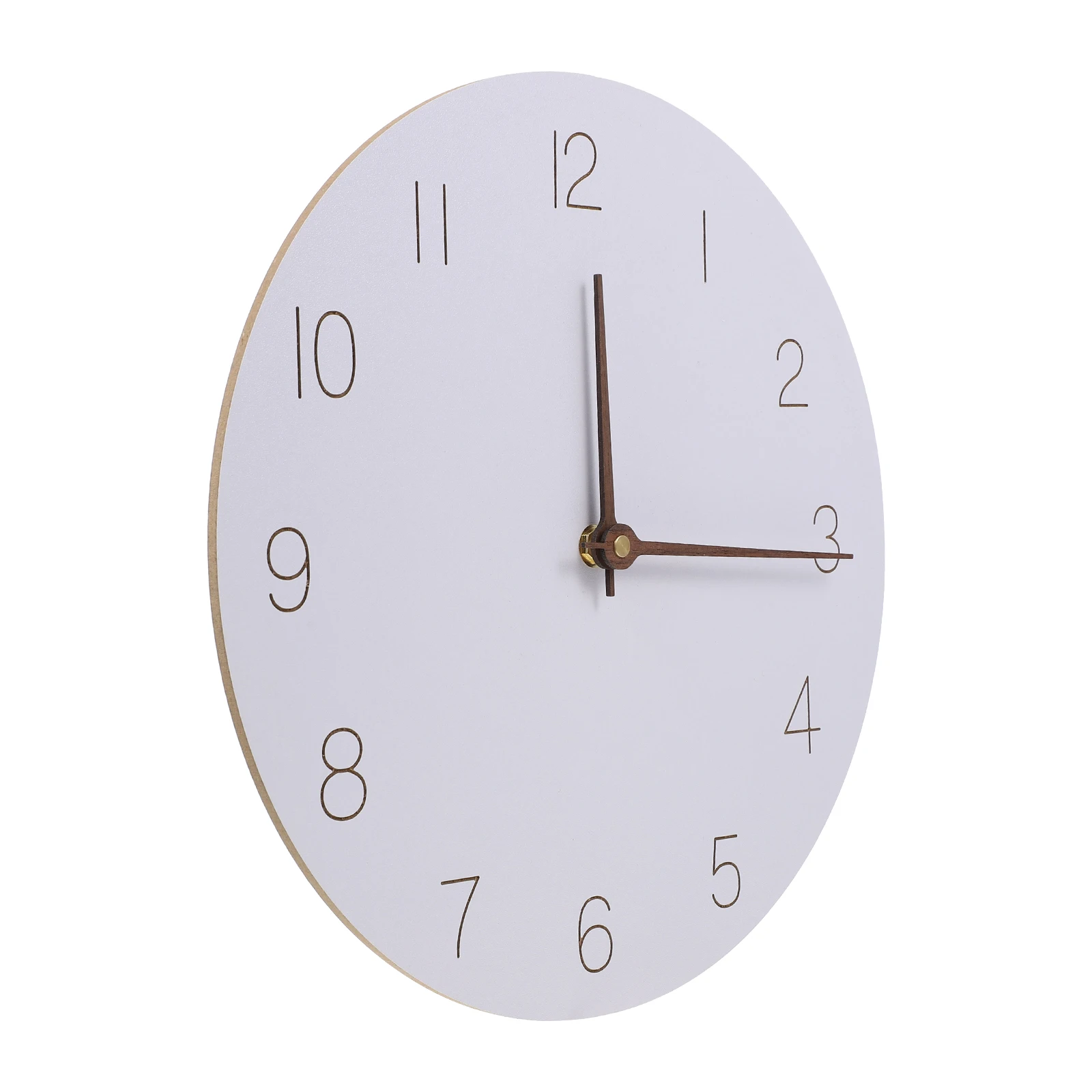 

Wooden Decorative Clock Wall Large Bar Silent Nordic Bamboo Hanging Style Simple