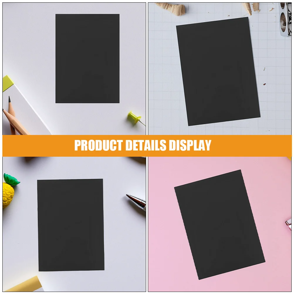 40 fogli di cartoncino nero A4 di carta spessa e pesante per biglietti d'invito, artigianato, stampa, progetti artistici di scrapbooking fai da te