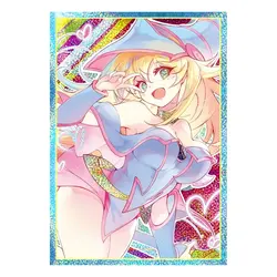 63x90mm 50PCS Holographic Sleeves YUGIOH Card Sleeves Illustration Anime Protector Card Cover for Board Games Trading Cards