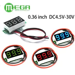 0.36 inch Green Second line precision dc digital voltmeter head LED digital voltmeter DC4.5V30V
