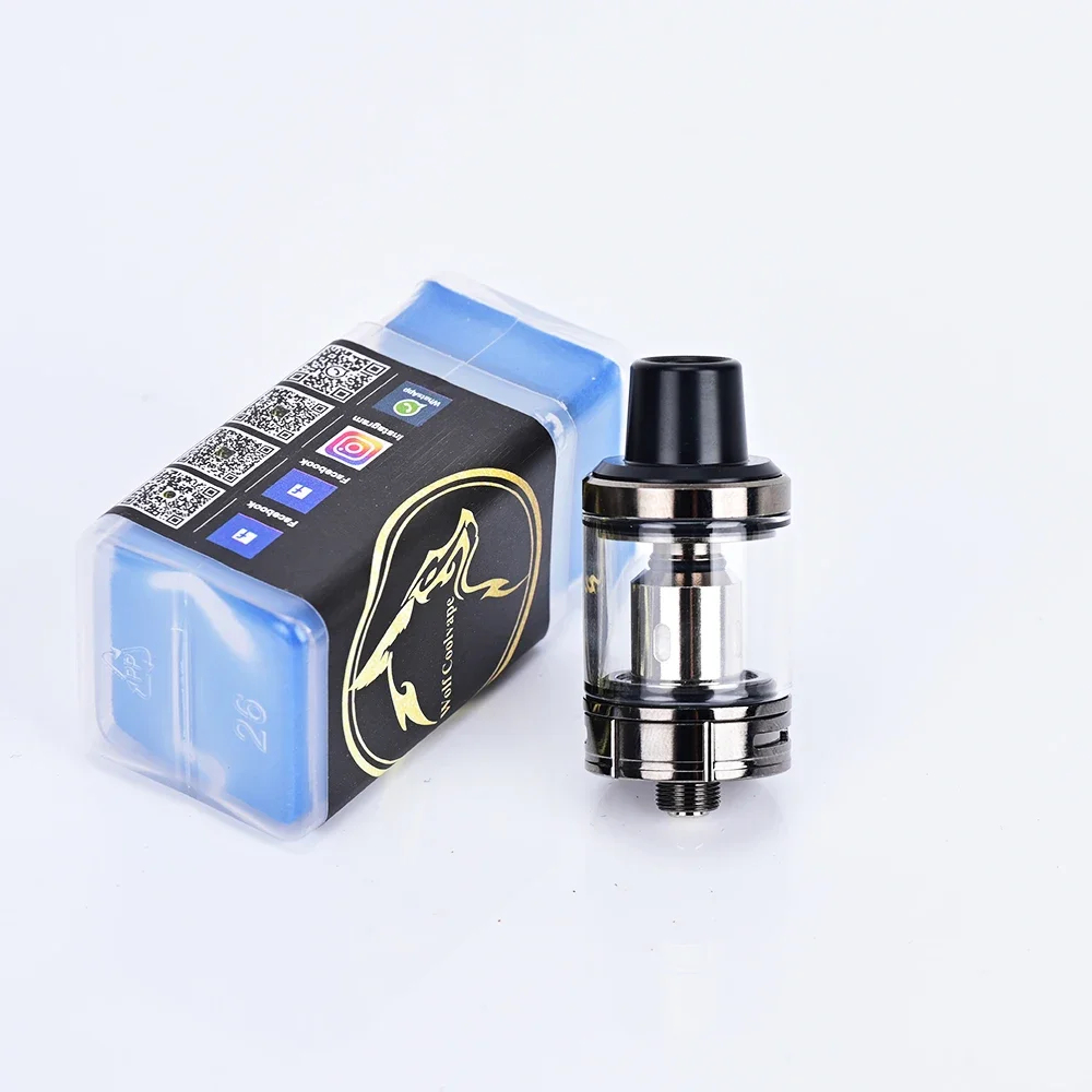 Wolfcoolvape Vape Tank RBA البخاخة مع لفائف 0.3ohm لمجموعة أدوات Vape 80W-200W Subtank لمجموعات DL Vaping Cloud Starter #2
