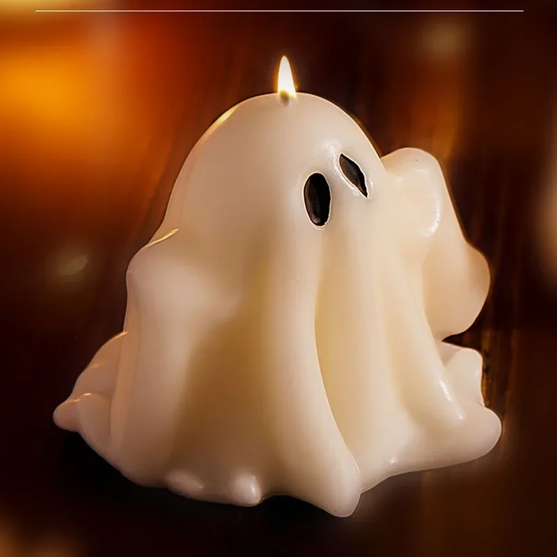 Candela profumata fantasma di Halloween ornamenti creativi senza fumo profumi a forma di fantasma divertenti candele decorazioni per Desktop