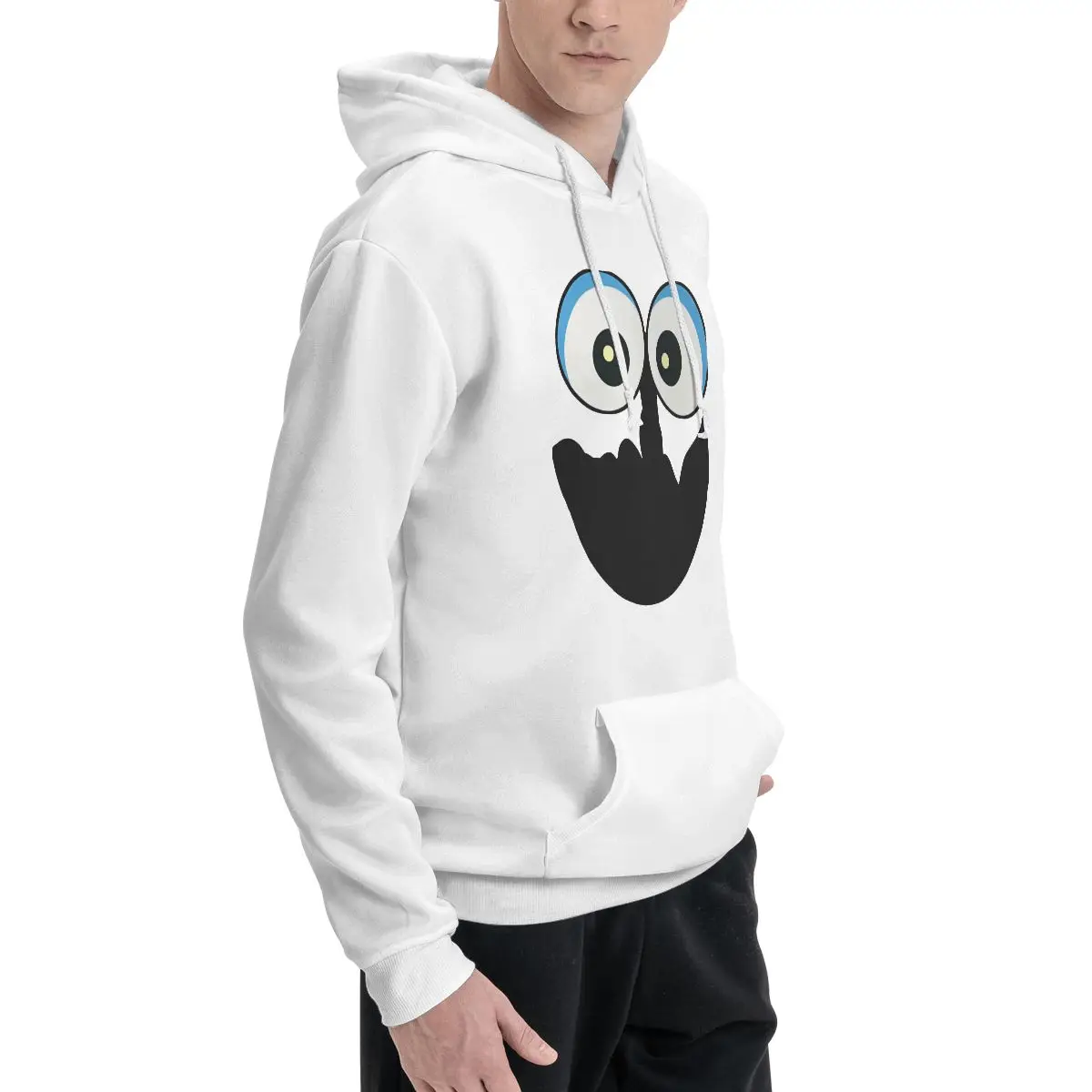 Novelty Hoodies Couple Thin Fleece Sweatshirt Man Cookie Monster Cotton Small Child Cookies Sweatshirt Original Hoodie Shirt