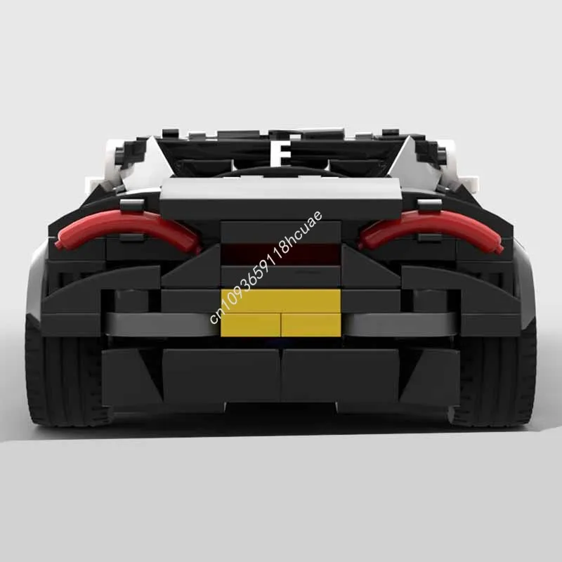 440 elementów MOC Bugatti Tourbillon City Champions Supercar Model Klocki Konstrukcyjne DIY Zabawki Modułowe Kreatywne dla Dzieci Prezenty Świąteczne