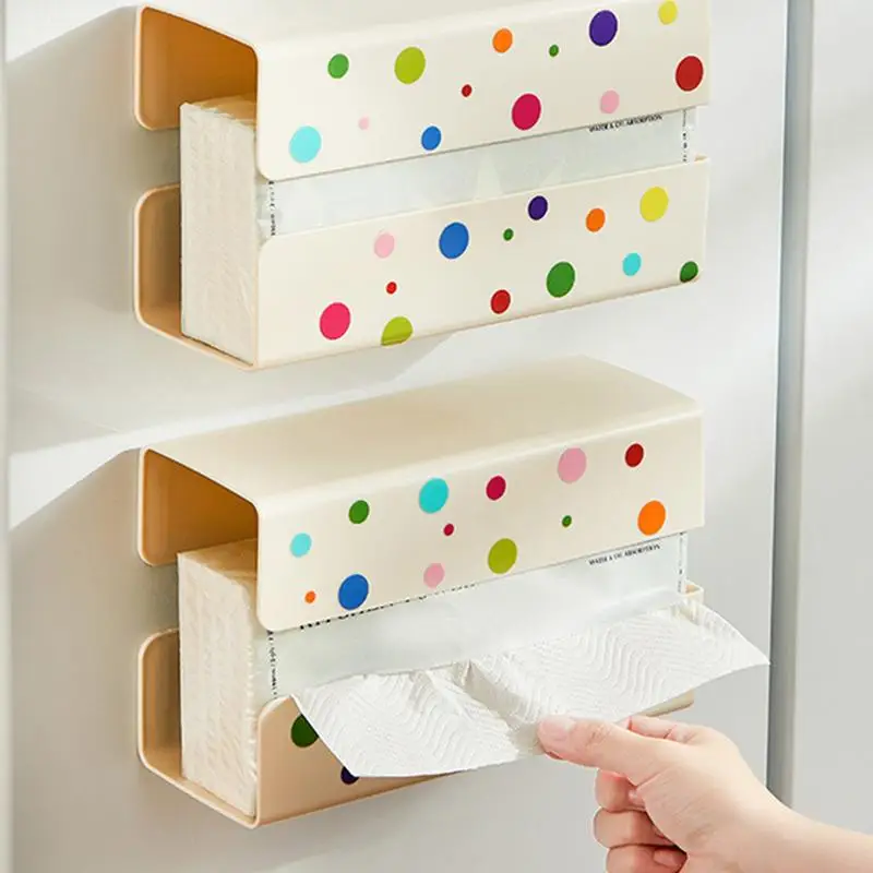 

Настенный диспенсер для салфеток, настенное крепление, держатель для салфеток, магнитная стойка, диспенсер, органайзер для хранения без дрели, необходимые для дома