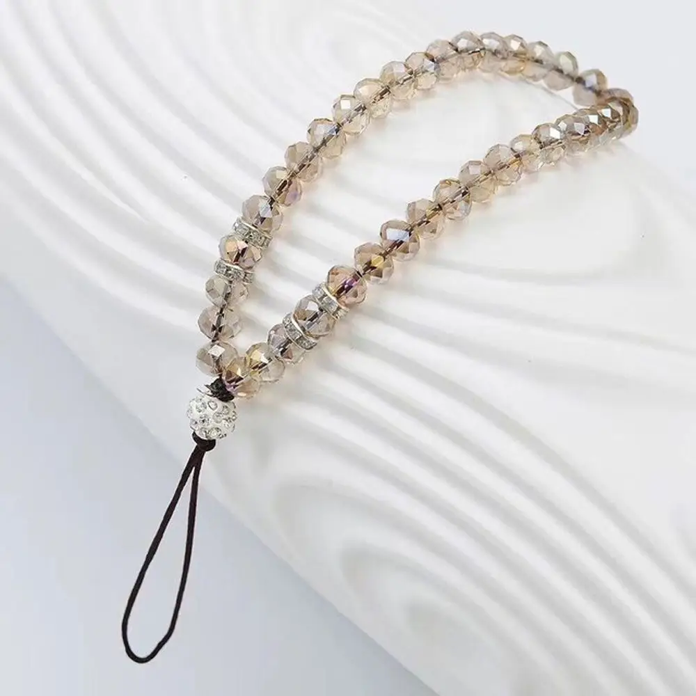 Wrist Strap Key Lanyards Crystal Beads Phone Charm Mobile Phone Chain Phone Lanyards Crystal Phone Straps Mobile Phone Straps