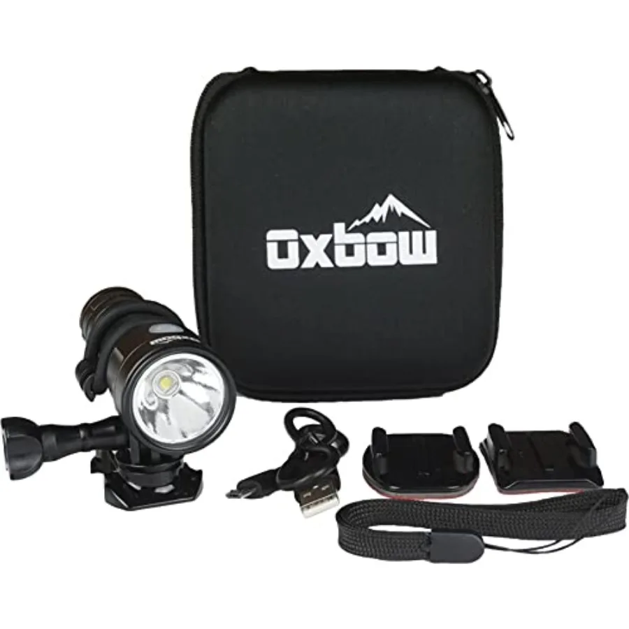 

Maverick Dirt Bike Helmet Light Kit with Rechargeable Battery Compatible with GoPro Mounts 1000 Lumens 1.5 Hours on High Beam