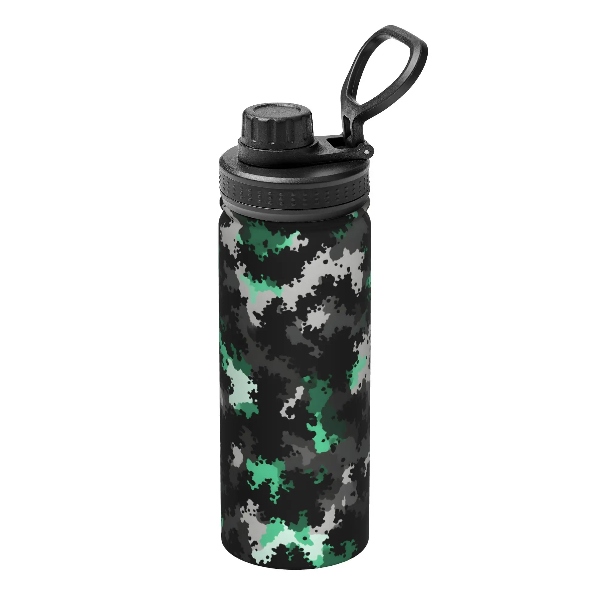 Camo Camouflage 18OZ Sports Insulated Kettle Thermal Cup Stainless Steel Outdoor Mugs Water Bottle