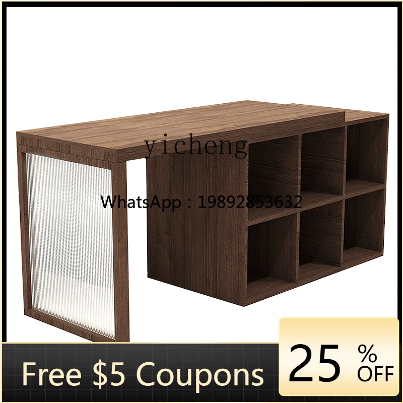 A1  Solid Wood Table Placed in the Middle of Light Retro Zhongdao Display Stand Acrylic Display Stand