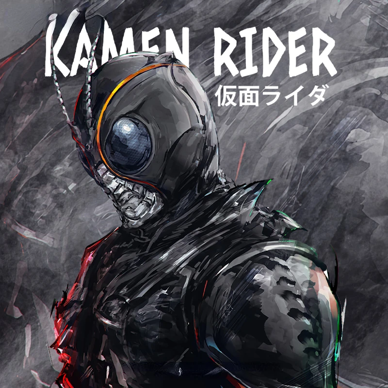 Kamen Rider BLACK SUN Anime T-shirt Summer Breathable Modal Short Sleeve Unisex T Shirt Vintage Japan Manga Fans Tops Casual Tee