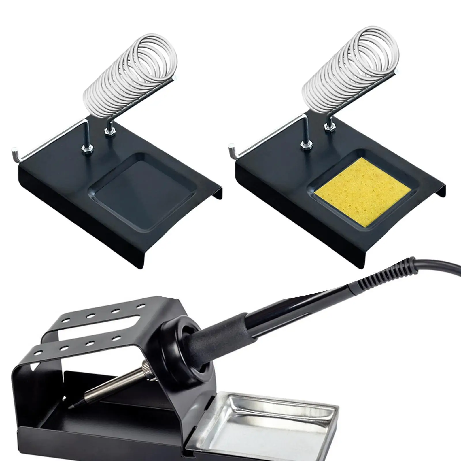 

Soldering Iron Stand Holder,Metal Rack Home Improvement Protecting Base Solder Iron Support Station for Iron Tip Electricians