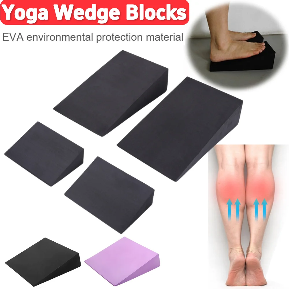 Bloques de cuña para Yoga, bloque de cuña para sentadillas, tablero inclinado elástico multifuncional para Yoga, bloque de elevación de pantorrilla antideslizante para gimnasio en casa
