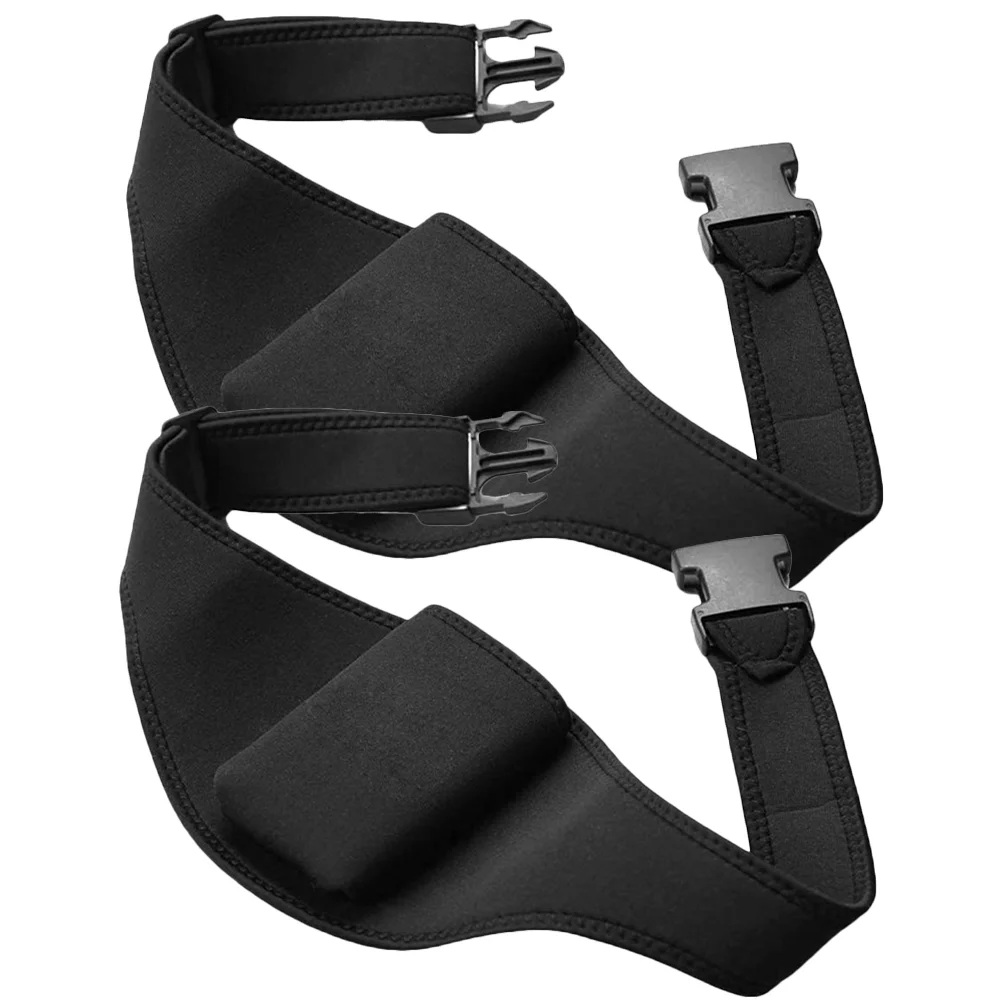 Ceinture de microphone portable en néoprène, sac banane, support d'entraînement, téléphone portable, taille de rangement, utilisation en plein air, poudre d'entraînement, salle de sport, 2 pièces