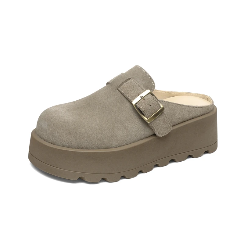 AIYUQI-Pantoufles pour Femme, Mules à Semelles Optiques avec Bout Fermé, Demi-Pantoufles Confortables de Grande Taille 600, Nouvelle Collection 2025